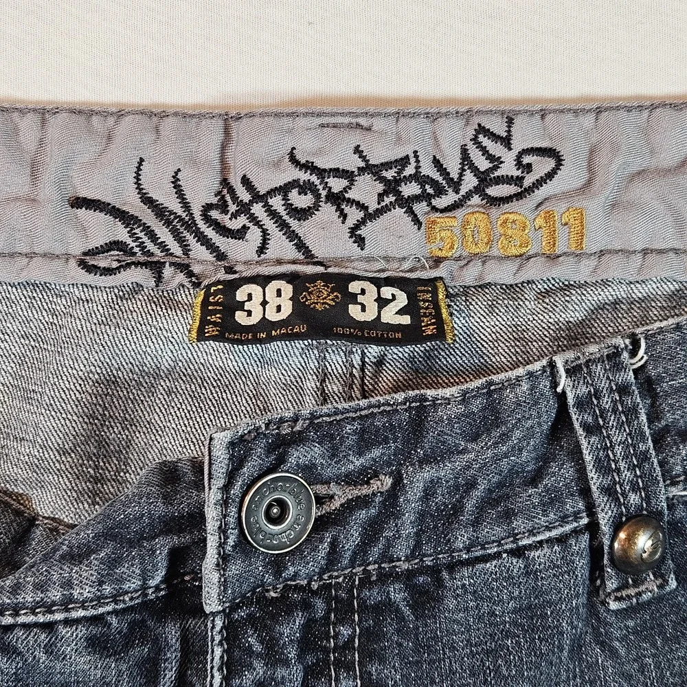 Anchor Blue Beyond Baggy Jeans Size 38x32 Y2K Skater Wide Leg Oversized‎